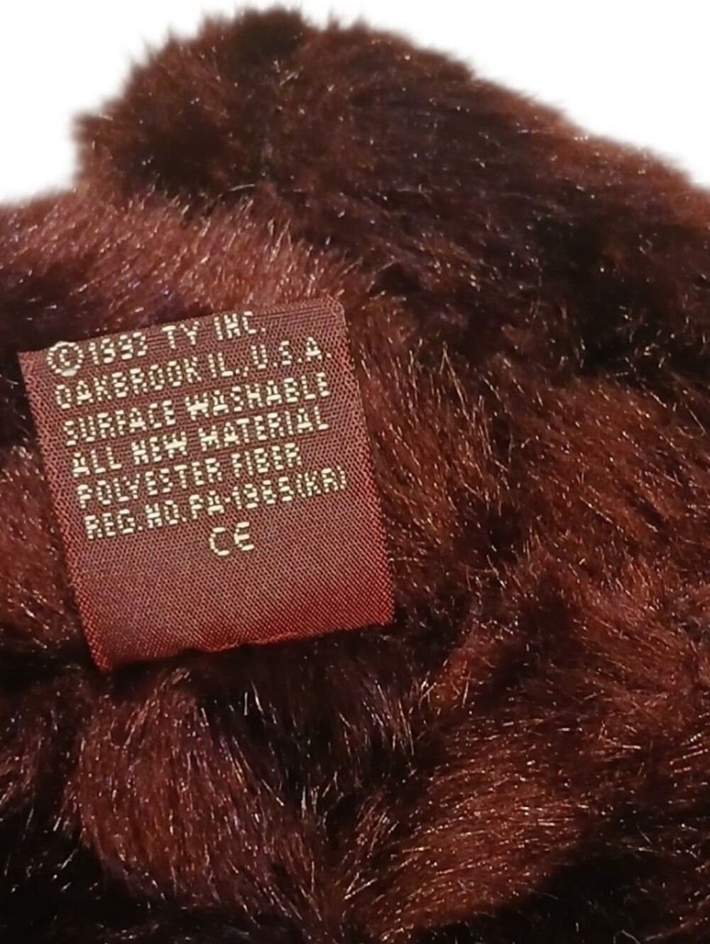 Ty Plush Beargundy Bear | Retired | 1993 - Picture 8 of 13